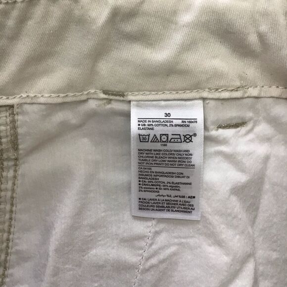 BEIGE Cargo Old Navy cargo men’s shorts safari soft cotton spandex elastane 30 - Picture 4 of 9